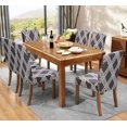 thumbnail image 2 of Stretch Dining Room Chair Slipcovers Spandex Fabric Removable Washable Chair Protector Cover for Dining Room, Hotel, Ceremony, Wedding, Party (Ee, 4 Per Set), 2 of 5