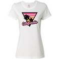 thumbnail image 3 of Inktastic California with Triangle and Palm Trees Women's T-Shirt, 3 of 5