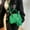 Green, variant on Litrail Women's Faux Leather Crossbody Bag - Double Zipper, Pocketed Interior with Detachable Small Wallet, Compact 21x15x8cm, Versatile for Daily Use, Work & Shopping