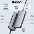 thumbnail image 2 of Estación de acoplamiento USB-C Reborn 8 en 1 para Dell, HP y Lenovo, 2 of 7