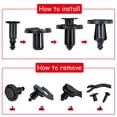 thumbnail image 3 of 200PCS Bumper Clips 8mm Push Fender Flare Fastener for Infiniti and Plastic Rivet Retainer Clips, 3 of 6