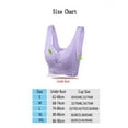 thumbnail image 6 of Women Solid Color New Cross Side Buckle Without Rims Gathered Sports Underwear Sleep Bra, 6 of 6