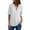 A-White, variant on 2026 ! asdoklhq Womens Plus Size $5,Long Sleeve Shirts Zip Tunic V-Neck Casual Blouse Tops