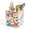 2 Com/Pink Floral, variant on Ceramic Pen Holder Stand Cup Pencil Organizer Makeup Brush Holders for Home Office Desk Floral Butterfly