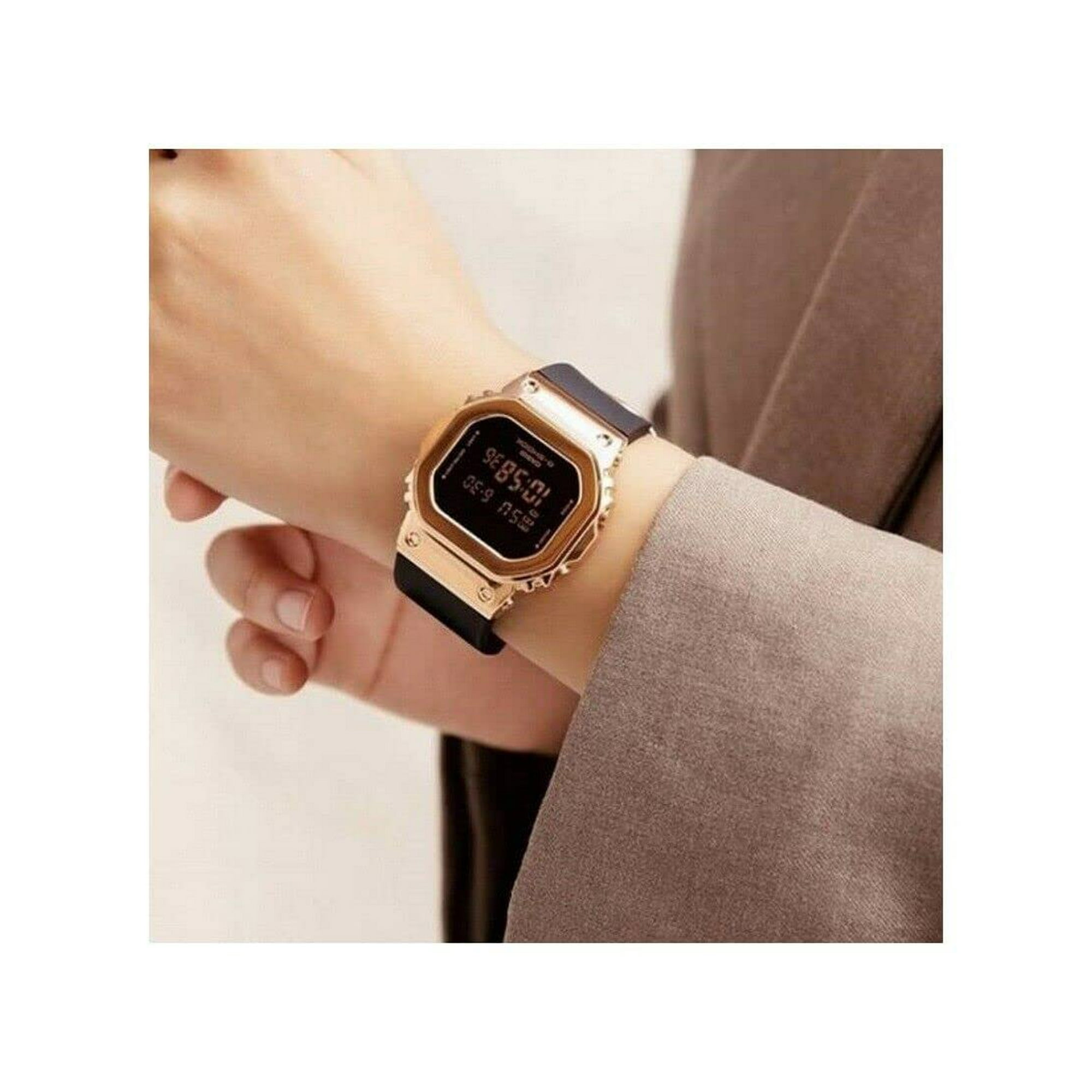 Women s G Shock Chronograph Resin Black Dial Watch Casio