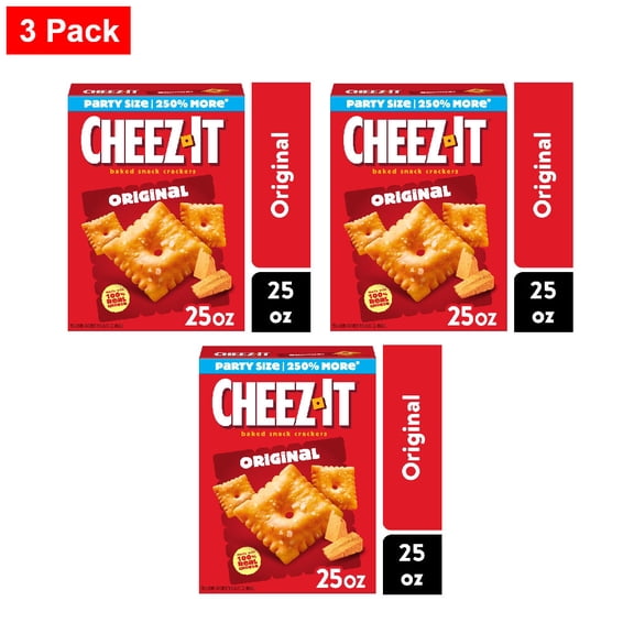 Cheez-It Original Cheese Crackers 25 oz - 3 Pack