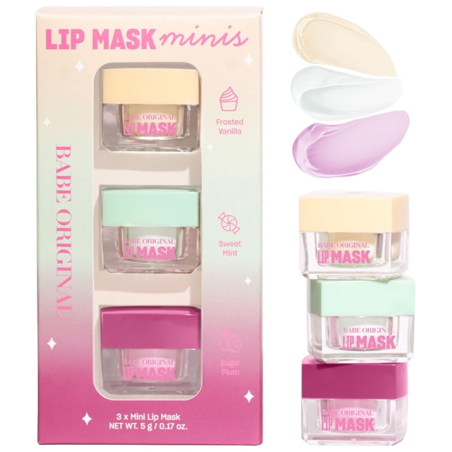 Mascarilla labial BABE ORIGINAL Minis Trio con vitamina E y aceites