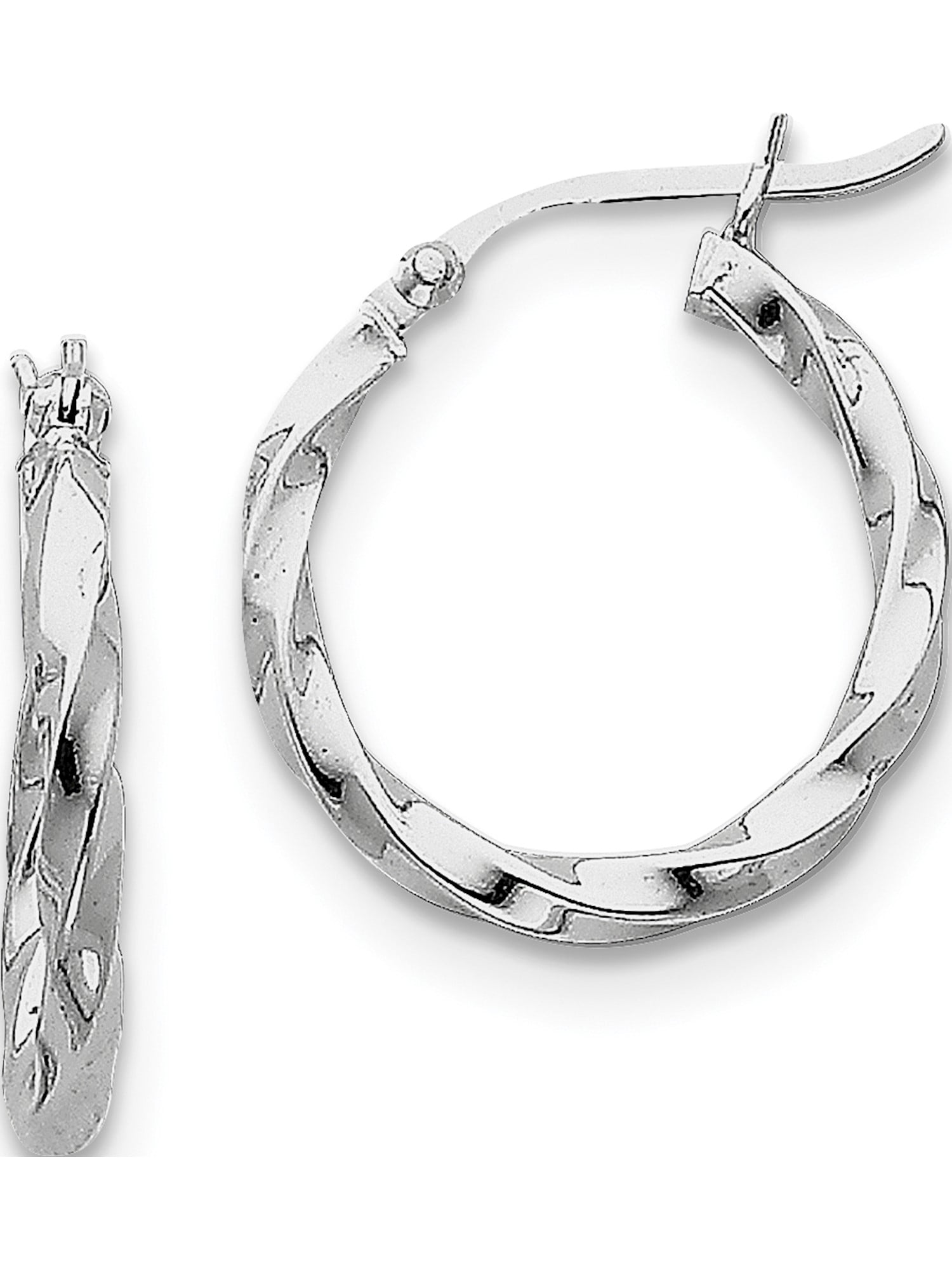 Orecchini A Cerchio Sfoni In Argento 925 Con Zirconia – Piccoli Cerchi Intrecciati Ipoallergenici, 15/20mm