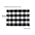 Find Your Perfect Mainstays 4 Pack Buffalo Plaid Placemat, Black and