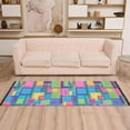 thumbnail image 2 of Yayeee Runner Rug for Bedroom 2'x6' Machine Washable Hallway Non Slip Mat, Colorful Geometric Pattern, 2 of 8