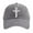 Grey, variant on Baseball Caps For Men Women Washed Cotton Baseball Cap With Jesus Cross Print Adjustable Religious Unisex Hat For Yellow One Size