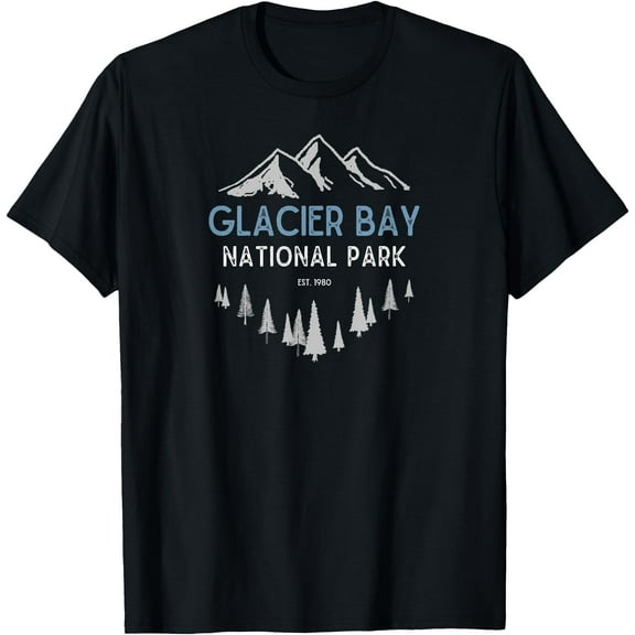 Glacier Bay National Park Vintage Alaska Unisex T-Shirt for Men Women Kids Toddler