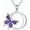 Letter O, variant on AOBOCO Initial Necklace for Women 925 Sterling Silver Purple Butterfly with A-Z 26 Letters Pendant Necklace for Graduation Gifts