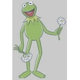 thumbnail image 2 of Men's The Muppets Kermit Flower Bouquet  Sweatshirt Athletic Heather 2X Large, 2 of 4