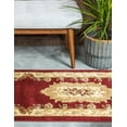 thumbnail image 2 of Unique Loom Versailles Medallion Motif Rug 2' 7 x 10' Runner Burgundy/Ivory, 2 of 3