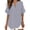 Grey, variant on Summer for Short Sleeve Shirts Casual V Neck Solid Color Tunic Blouses Tee Womens Long Sleeve Shirts for Layering Womens Running Clothes Casual T Shirt for Women Short Sleeve Scrub Jackets