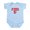 Sky Blue, variant on CafePress - Mi Abuela Es Cubana Shield Infant Bodysuit - Baby Light Bodysuit, Size Newborn - 24 Months