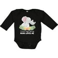 thumbnail image 3 of Inktastic I'll Never Forget That My Nana Loves Me with Cute Elephants Boys or Girls Long Sleeve Baby Bodysuit, 3 of 5