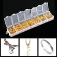 thumbnail image 5 of Kritne Flower Findings, Flower Jewelry Findings, 2Colors 300pcs 7 Sized Flower-Shaped Spacer Bead Cap Jewelry Making Findings Metal Accessories, 5 of 8