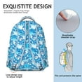 thumbnail image 5 of Back to School Hawaii Tropical Wind Palm Leaves Backpack: Durable & Lightweight Laptop Daypack for Students, Large Bookbag for Commute, An Excellent Gift for Women and Men for the New Term, 5 of 6