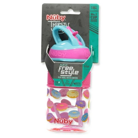UPC: 0039175802652 | Nuby Flip-It Sipper Cup (12 Oz.) – pink multi one size