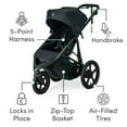 thumbnail image 3 of BOB Gear Wayfinder Jogging Stroller with Dual Suspension and Air-Filled Tires, Nightfall, 3 of 9