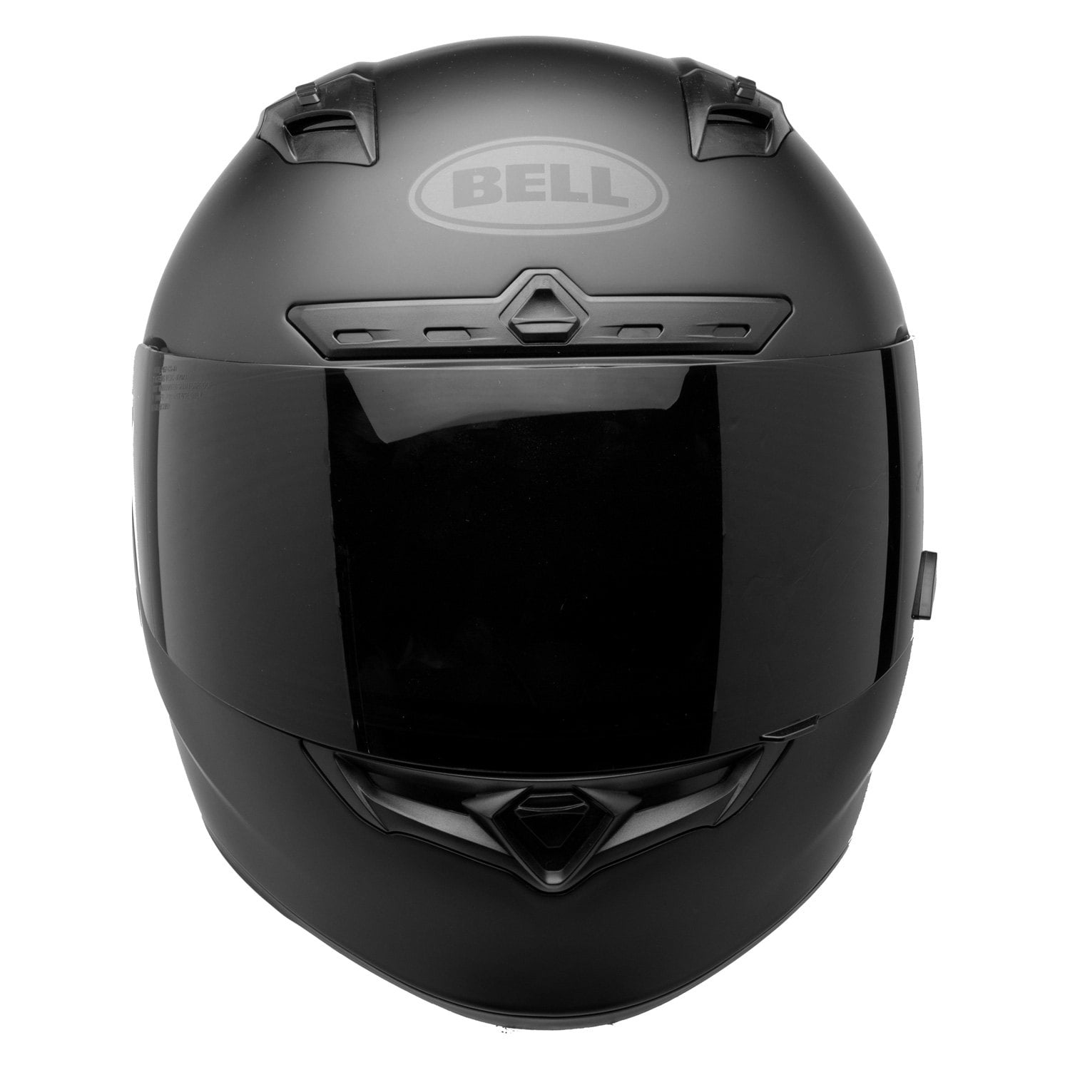 Solid Matte Black, Large Bell Unisex-Adults Qualifier DLX Blackout Motorcycle Helmet 