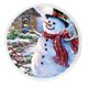 thumbnail image 1 of ABPHQTO Muñeco de nieve navideño Navidad Santa Claude Toalla de playa redonda Esteras de playa Mantón de playa Manta de playa Toalla de playa Estera de yoga, 1 of 2