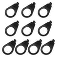 thumbnail image 1 of TISHITA 10 Pieces Guitar Knobs Pointer Plate Durable for Electric Guitar Replacement Black, 1 of 8