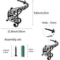 thumbnail image 2 of Music Notes Wall Art Metal Wall Decor Black Wall Signs Hanging Sculpture for Home Bedroom Kitchen Garden Housewarming Gift Christmas Halloween Holiday Wall Decoration- 11.8 x 9.8inch, 2 of 7