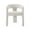 White - Chenille, variant on Guyou Modern Faux Leather Upholstered Dining Chair, Cute Barrel Side Armchair Kitchen Chair with Armrests and Back for Living Room Dining Room Bedroom, White