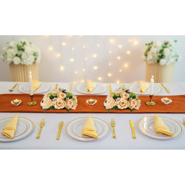  BLOSMON Flower Centerpieces for Tables Wedding 2 Pcs
