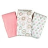 Summer Infant SwaddleMe Muslin Blanket in Floral Medallion (3 Pack)
