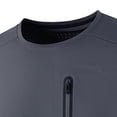 thumbnail image 4 of Antinious Men Solid Short Sleeve Crewneck Summer Zip Pocket Casual T-Shirts, 4 of 5