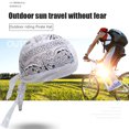 thumbnail image 4 of Gorro de algodón para ciclismo, gorro de verano para correr, deportes al aire libre, gorro de pirata (blanco), 4 of 5