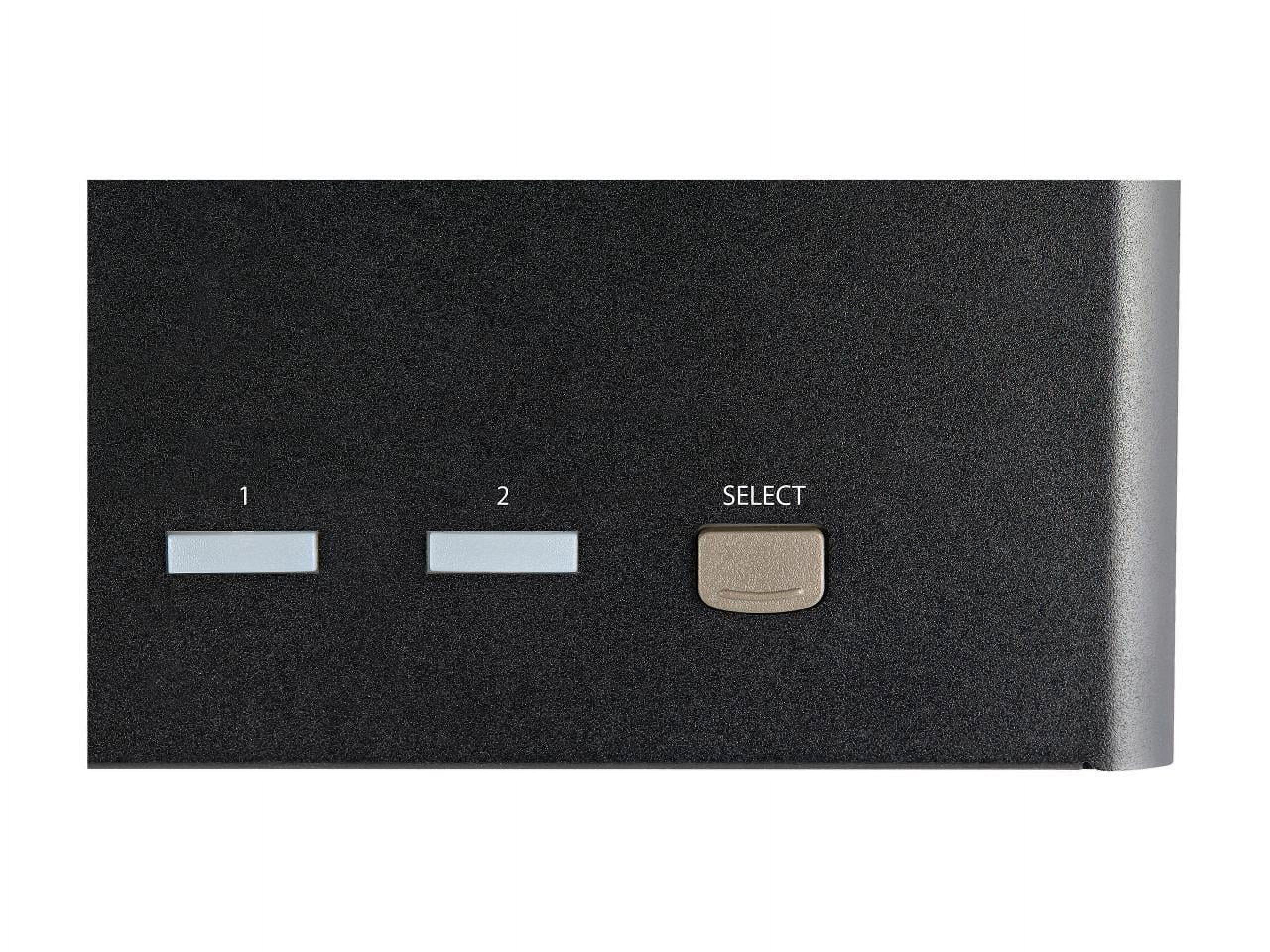 StarTech.com 2 Port Triple Monitor DisplayPort KVM Switch 4K 60Hz UHD HDR, DP 1.2 KVM Switch, 2-Pt USB 3.0 Hub, 4x USB HID, Audio, Hotkey
