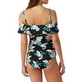 thumbnail image 2 of Tommy Bahama Floral Springs Off-The-Shoulder Flounce Tankini, Multi, S, 2 of 2