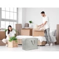 thumbnail image 6 of Unique Bargains Foldable Clothes Storage Bags with Handles Grey 27.5in*19.5*12in, 6 of 7