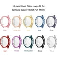 thumbnail image 5 of KOMI [10Pack] Compatible with Samsung Galaxy Watch 5/Galaxy Watch 4 44 mm Screen Protector Cases, Full Protection Covers Soft TPU Bumper Frame Accessories for Galaxy Watch 4 & 5 44mm, 5 of 7