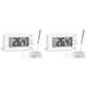 thumbnail image 1 of 2X Termómetro Digital para Horno con Sonda de -58 °F A 572 °F, Alarma de Temperatura Alta y Baja, Pantalla LCD, Interruptor Celsius/Fahrenheit, 1 of 5