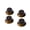 Brown + Gold (White Letter), variant on LOOKSEVEN 4 Pcs 50s style LP Guitar Knob Top Hat Knobs Bell Knobs for SG Les Paul- Gold (White Letter)