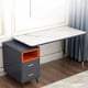 thumbnail image 3 of Work Computer Office Desks Home Bedroom Modern Luxury Commercial Office Desks Write Table Escritorio Ordenador Furniture QF50OD My Lux Decor Round, 3 of 10