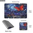 thumbnail image 4 of Wobogo Red Butterfly Placemats Coasters Set of 4 Heat-resistant Non-slip Easy to Clean Square Dinner Plate Mat, 4 of 8