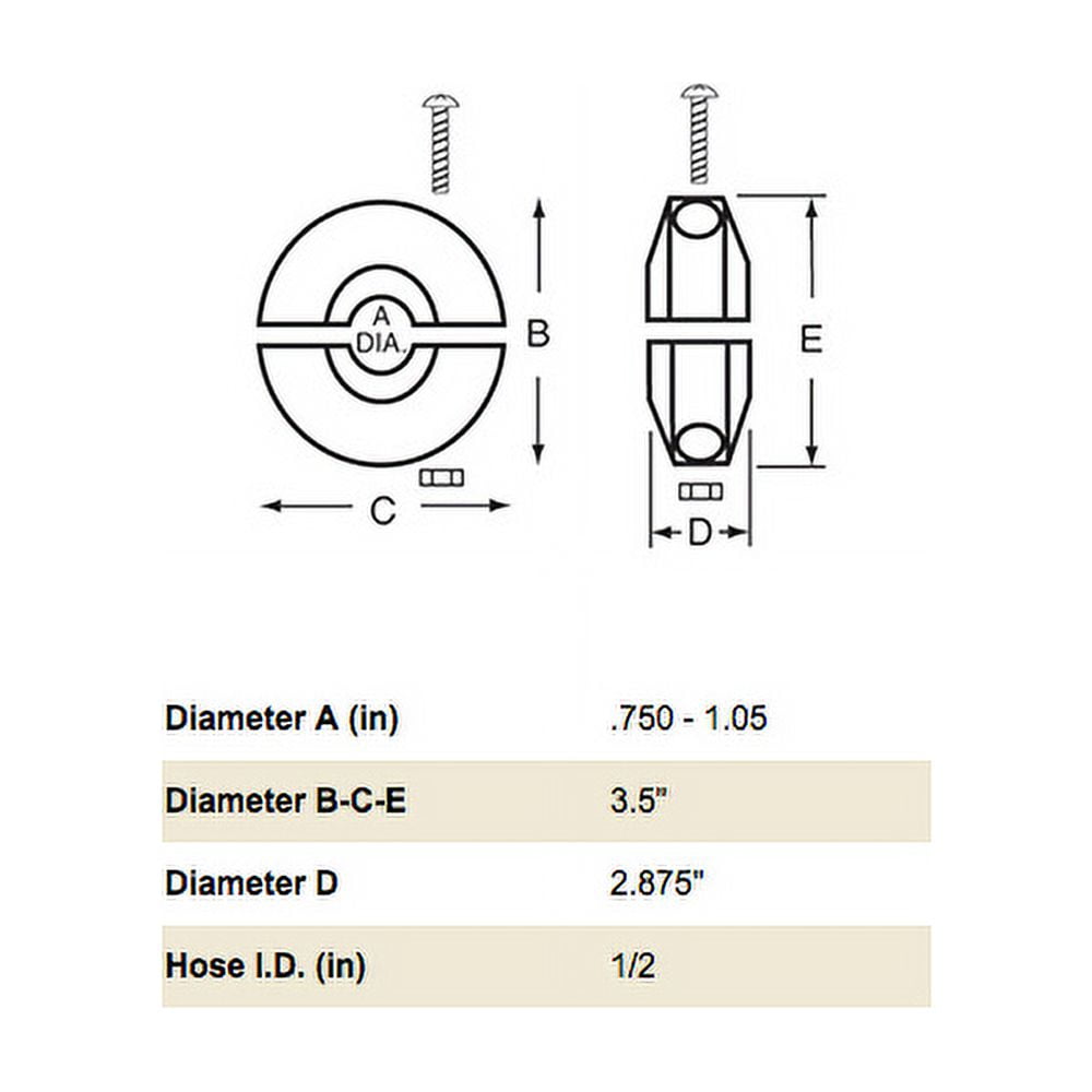 REELCRAFT 2-HR1005 Hose Bumper 1/2 In