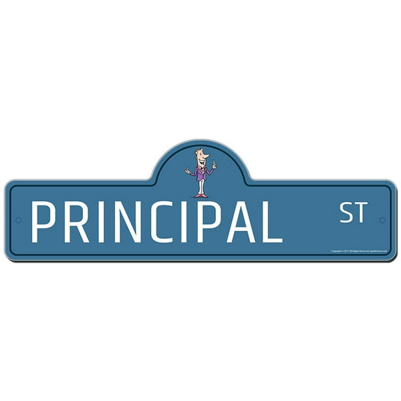 SignMission P-618 Principal 18 x 6 in. Street Sign - Principal