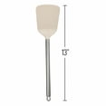 thumbnail image 2 of Beille Wheat Straw Beige Spatula Stainless Steel Handle 13 Inch Kitchen Utensil, 2 of 10
