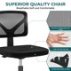 thumbnail image 3 of Silla de Oficina Ergonómica DUMOS sin Brazos con Malla Giratoria Negra, 3 of 8