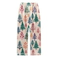 thumbnail image 4 of Christmas Pajamas Women's Christmas Printed Pajama Set Festive Long Pants & Top Combo, 4 of 5