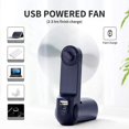 thumbnail image 4 of Pocket Handheld Fan, Mini Portable Hand Fan, Battery Operated 14-21 Working Hours, Usb Rechargeable Foldable Fan, Quiet Personal Fan With Power Bank,, 4 of 5