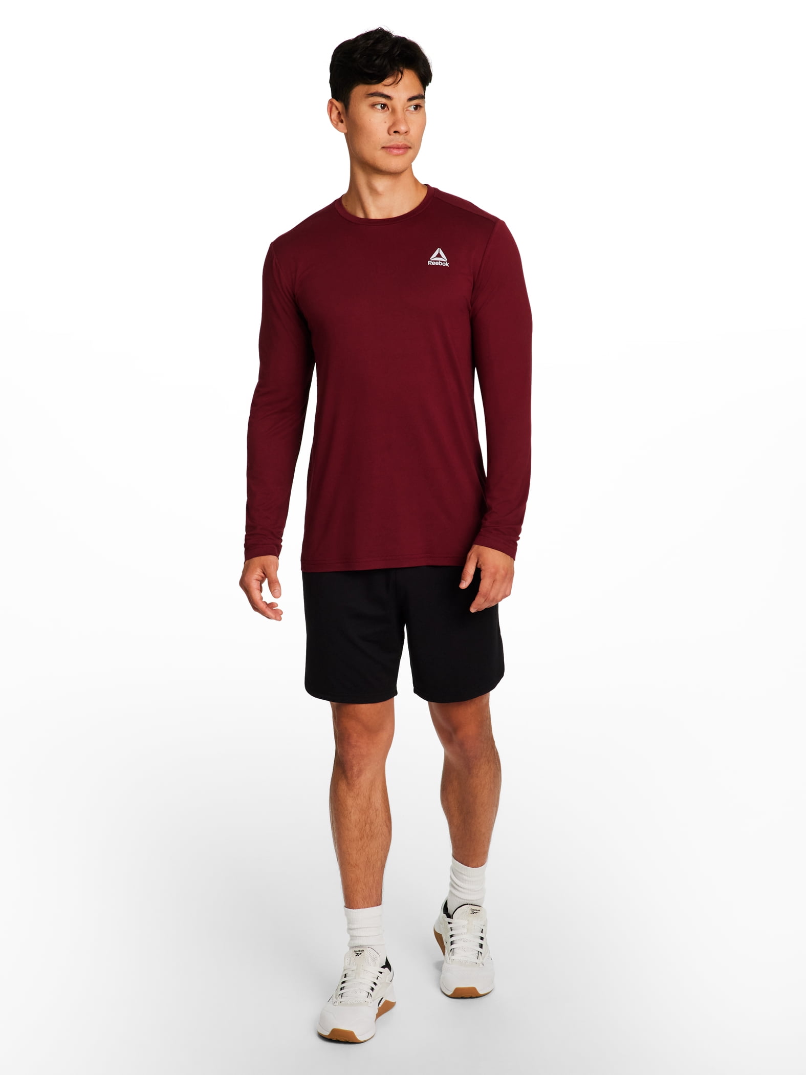 Reebok Men's and Big Men's Legacy Core Long Sleeve Tee Shirt, Sizes XS-5XL